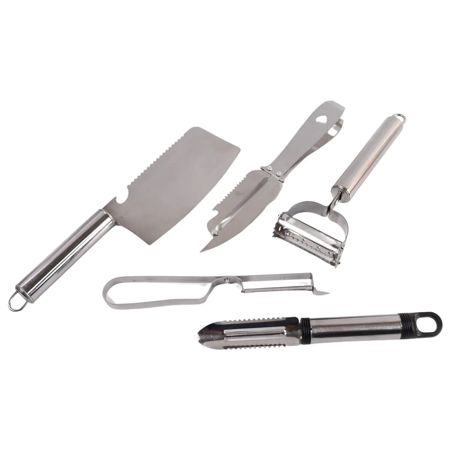 5 - Piece Multifunctional Peeler & Grater Set – Ultimate Kitchen Gadget 🍏🔪 - Chestore