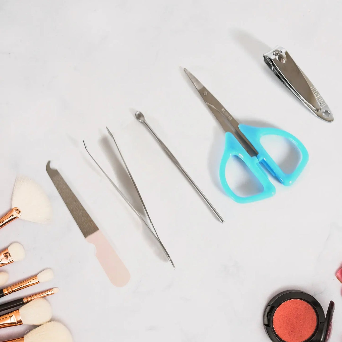 5 - in - 1 Stainless Steel Manicure Set – Luxury Nail Cutter & Grooming Kit for Women - Chestore