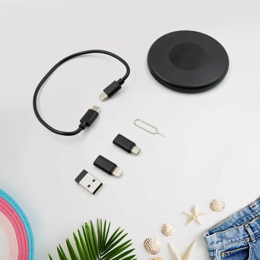 5 - in - 1 Mini Fast Charging Data Cable Set – Compact Travel Cable Kit with SIM Pin & Storage Box - Chestore