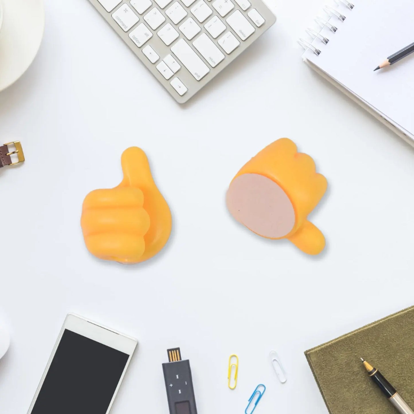 Self - Adhesive Cable Organizer Clips – 6 Pcs Desktop Wire Management Set 📎💻✨ - Chestore