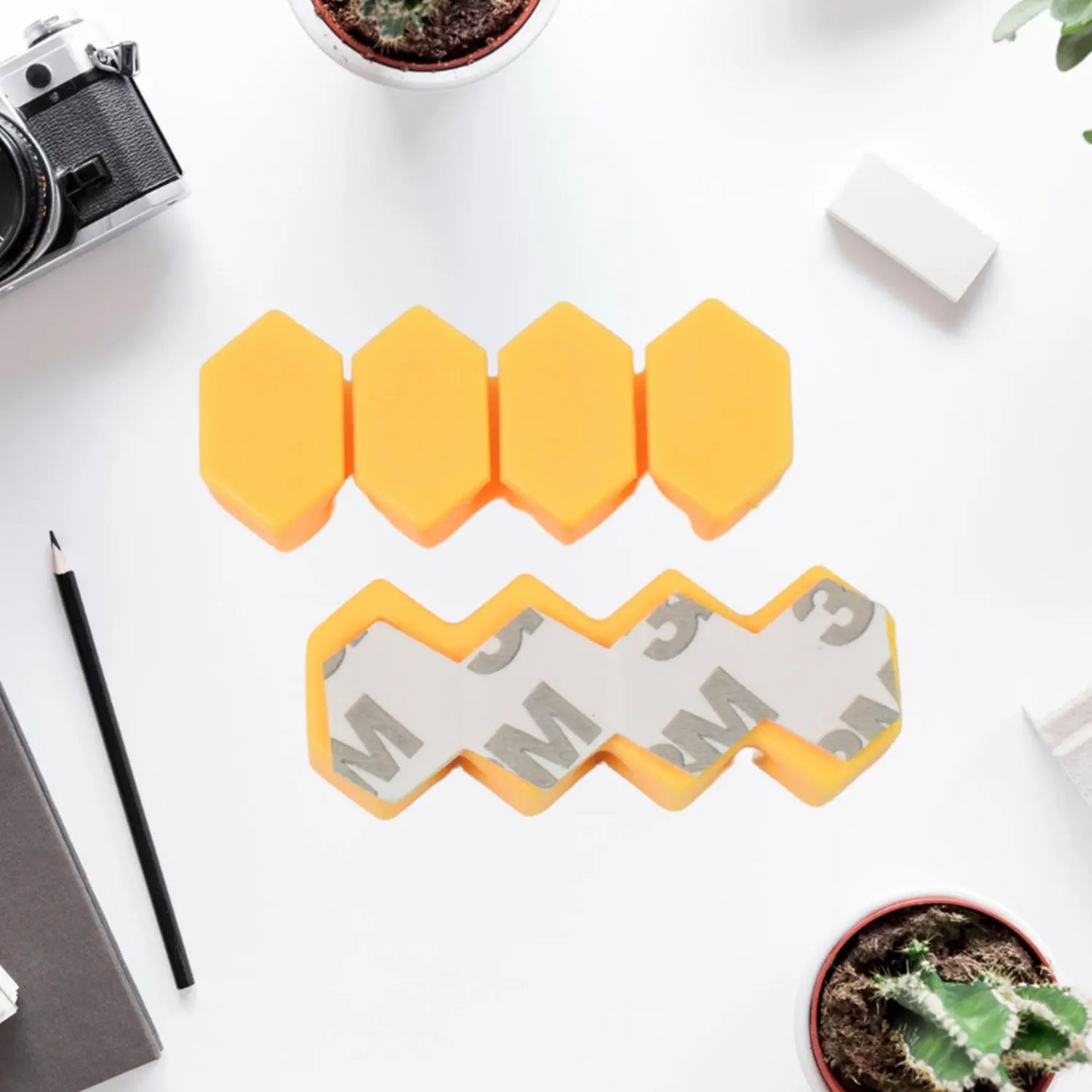 Self - Adhesive Cable Organizer Clips – 6 Pcs Desktop Wire Management Set 📎💻✨ - Chestore