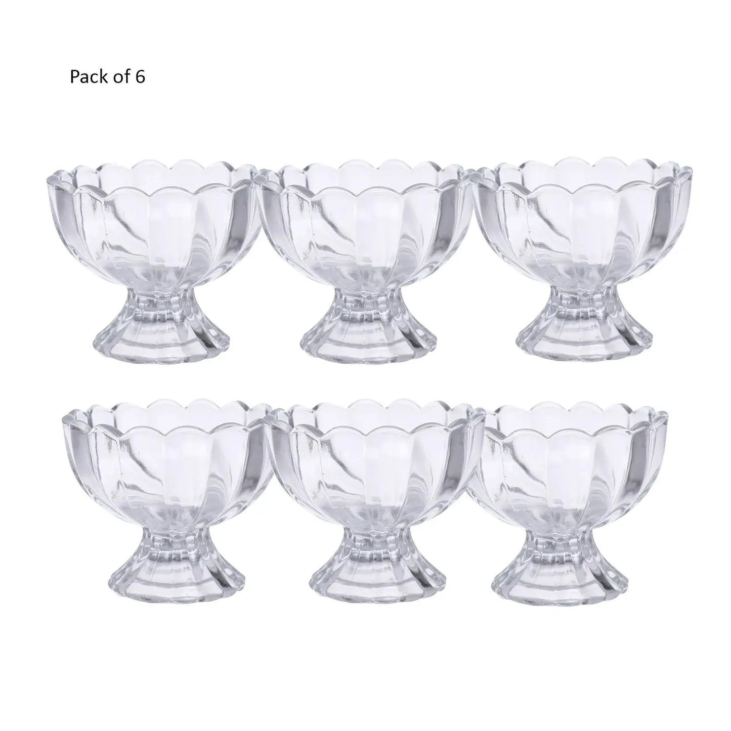 6 - Piece Serving Dessert Bowl Set – Ice Cream, Salad & Fruit Bowls - Chestore