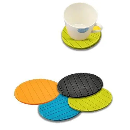 6 - Piece Round Silicone Cup Mat Coaster – Heat - Resistant & Non - Slip - Chestore