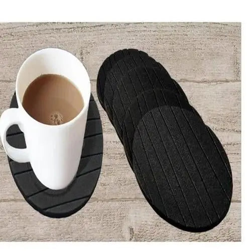 6 - Piece Round Silicone Cup Mat Coaster – Heat - Resistant & Non - Slip - Chestore