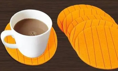 6 - Piece Round Silicone Cup Mat Coaster – Heat - Resistant & Non - Slip - Chestore