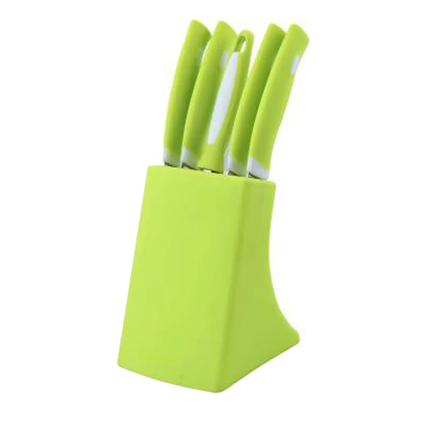 Stainless Steel Knife & Peeler Set with Stand – 6 - Piece Kitchen Essential - Chestore