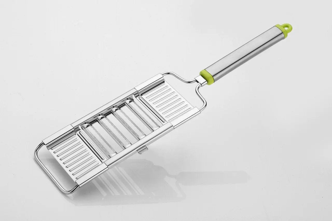 6 - in - 1 Stainless Steel Kitchen Chopper, Cutter, Slicer & Grater with Handle - Chestore