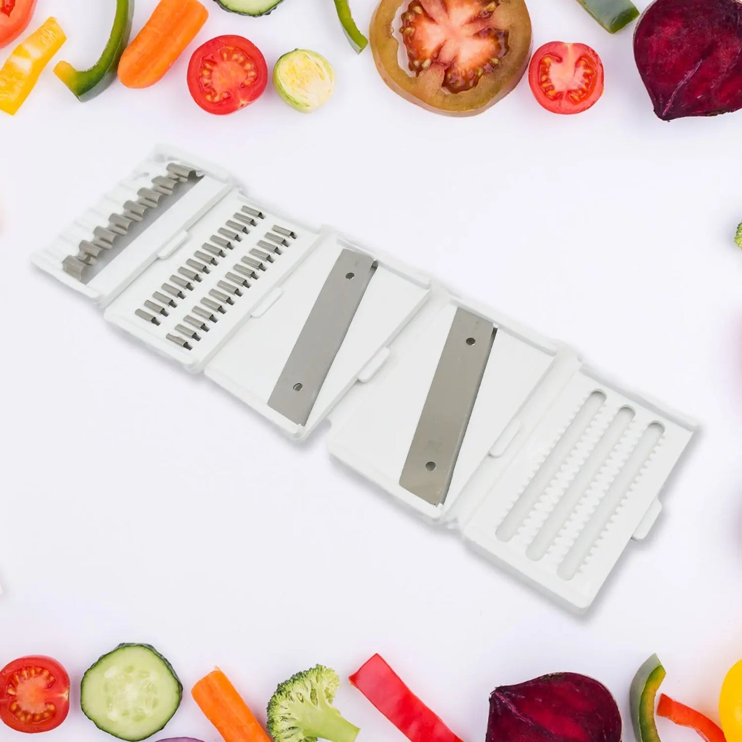 6 - in - 1 Vegetable Slicer & Cutter with Container | Kitchen Tool - Chestore