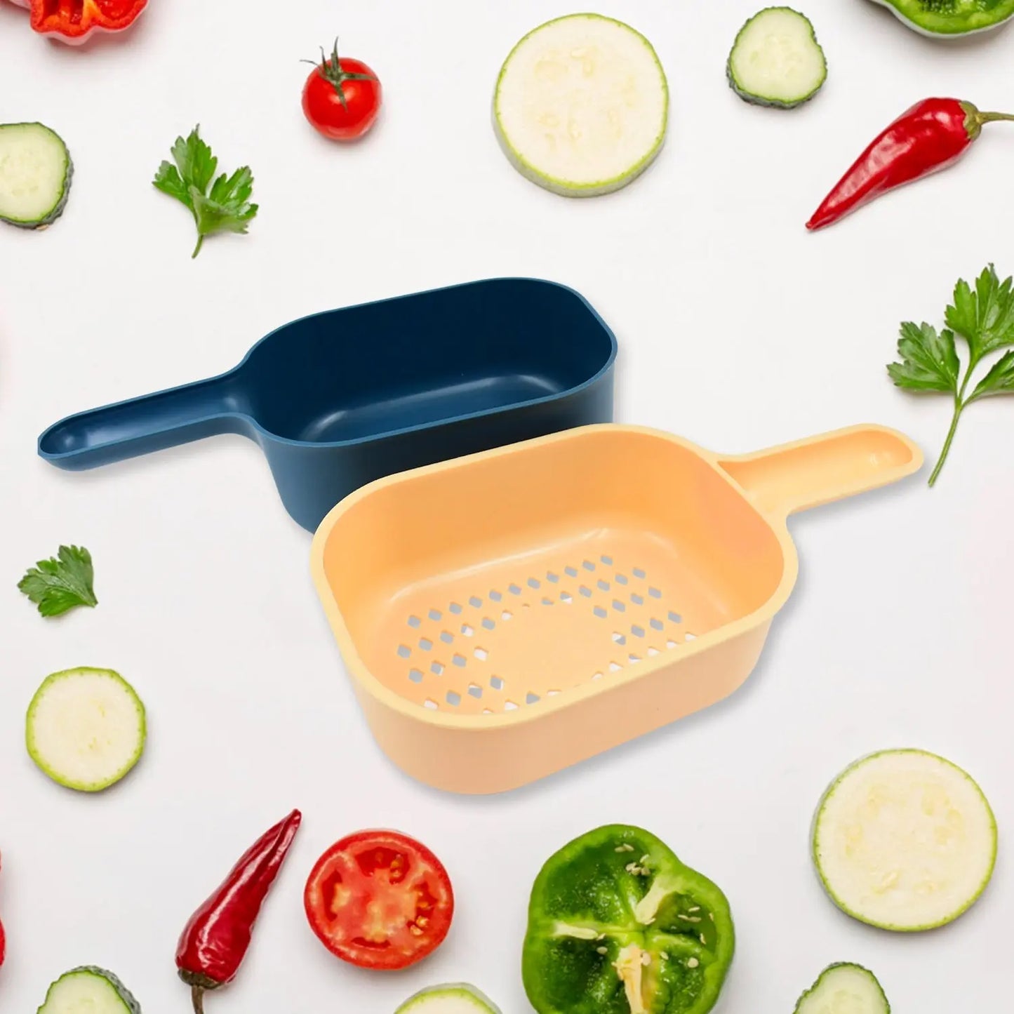 6 - in - 1 Vegetable Slicer & Cutter with Container | Kitchen Tool - Chestore