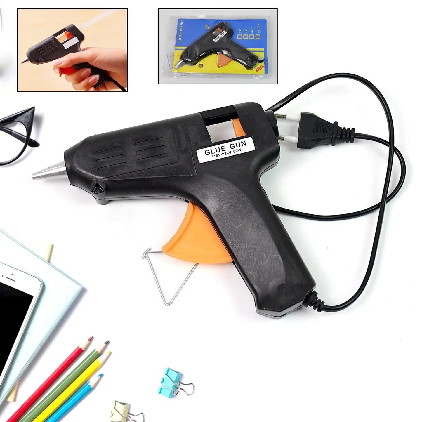 60W Glue Gun for Crafting & DIY Projects | Hot Melt Adhesive Gun | 1 PC - Chestore