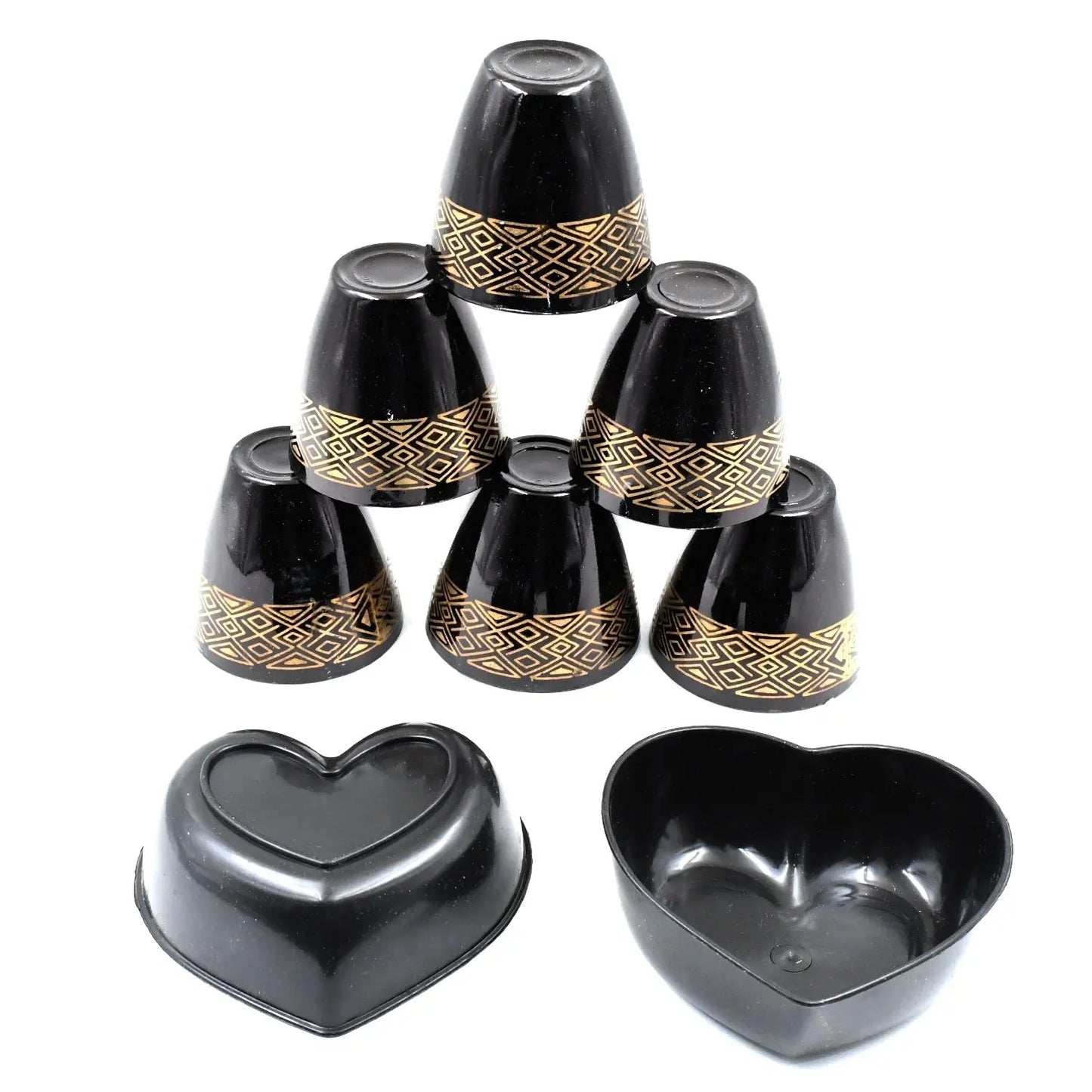 8 - Piece Snack Serving Set – 2 Bowls & 6 Glasses for Elegant Dining - Chestore