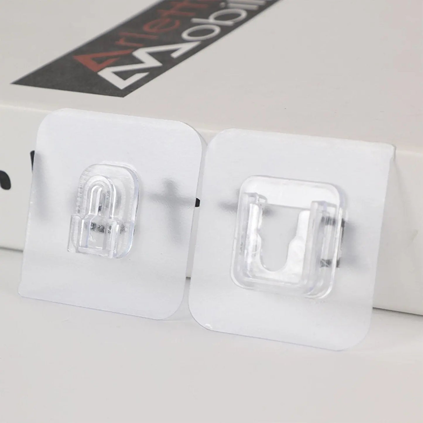 🧩 Adhesive Plastic Wall Hooks (1 Pair) – Strong, Sleek & Super Handy! - Chestore