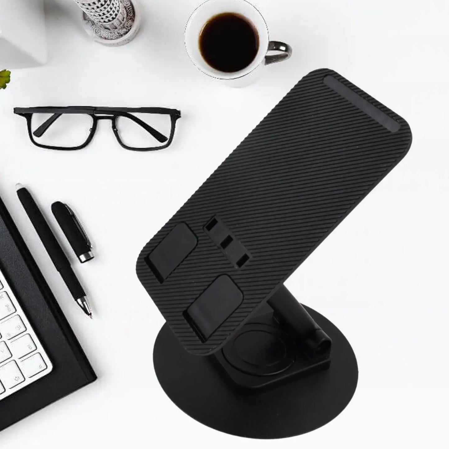 Mobile Holder Rotating Foldable Stand – Height & Angle Adjustable Phone Holder for Desk (1 Pc) - Chestore