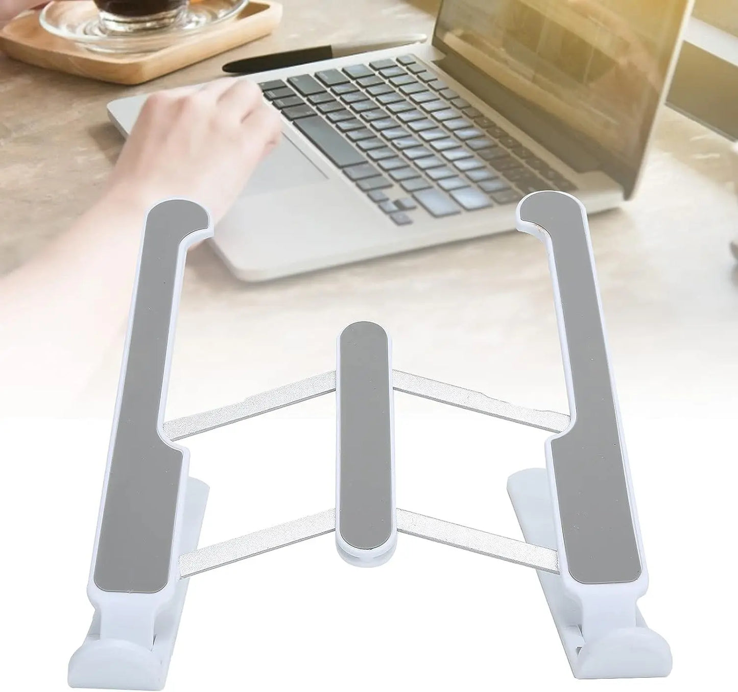 Adjustable Laptop Stand Holder – Foldable Legs, High - Quality Fibre Build, Portable & Ergonomic Table - Chestore