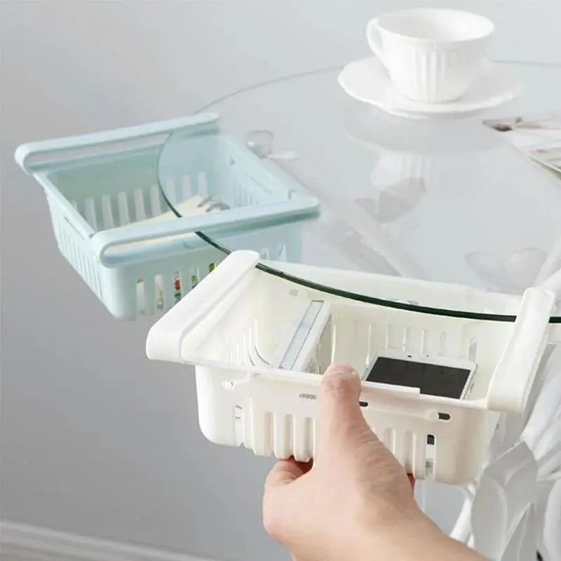 Adjustable Fridge Storage Basket Set – 4 - Piece Sliding Racks for Easy Organization - Chestore