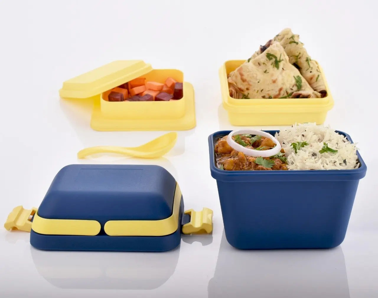 Airtight Lunch Box with Handle & Push Lock – Leakproof & Portable Food Container - Chestore