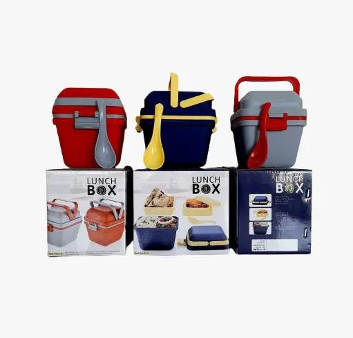 Airtight Lunch Box with Handle & Push Lock – Leakproof & Portable Food Container - Chestore