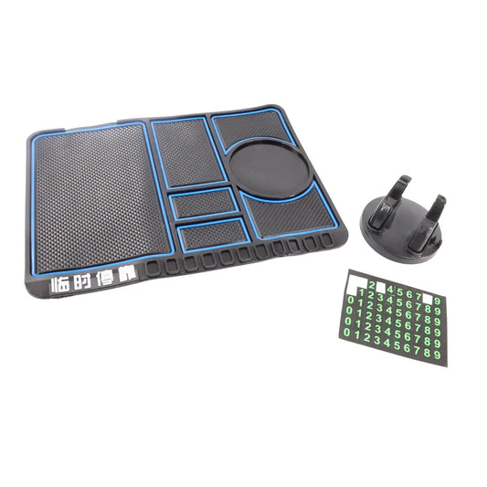 Anti - Slip Car Dashboard Mat & Phone Holder Mount – Secure Grip While Driving 🚗📱🛑 - Chestore