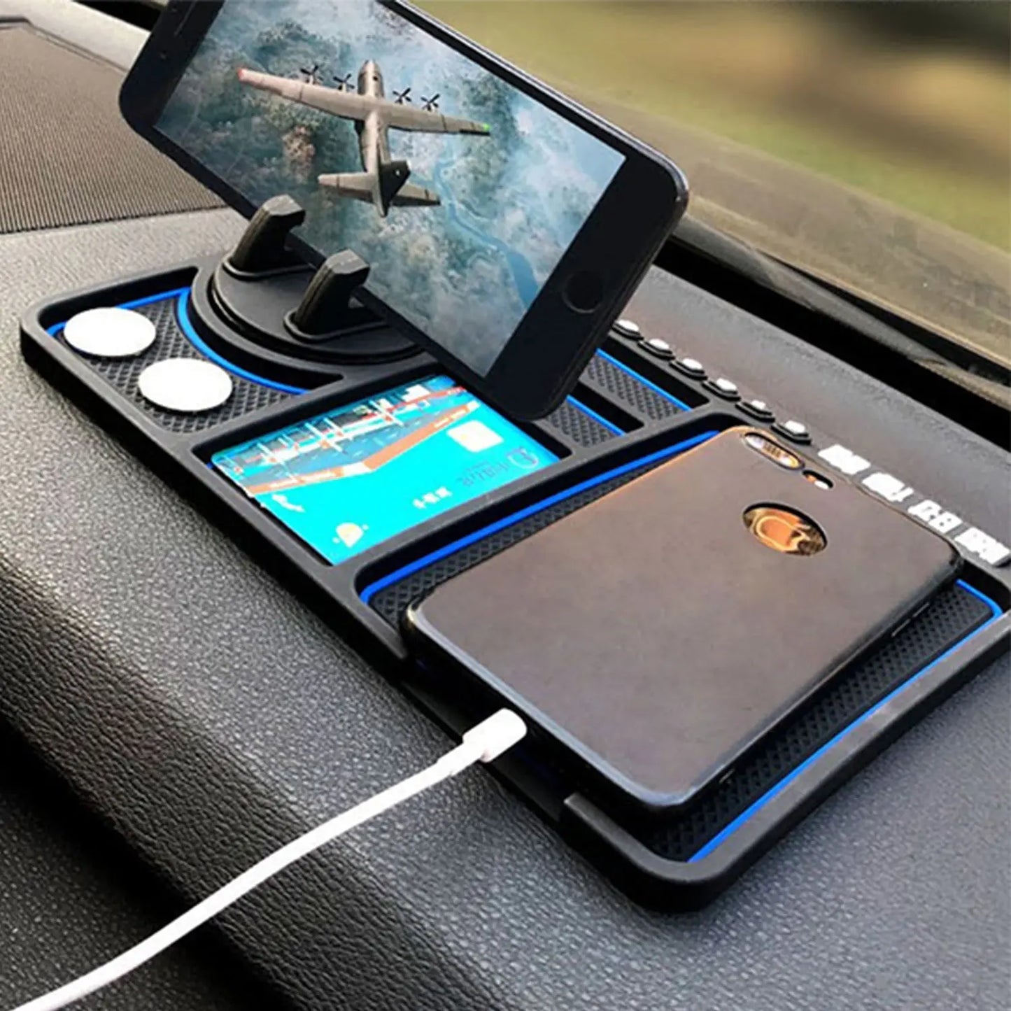 Anti - Slip Car Dashboard Mat & Phone Holder Mount – Secure Grip While Driving 🚗📱🛑 - Chestore