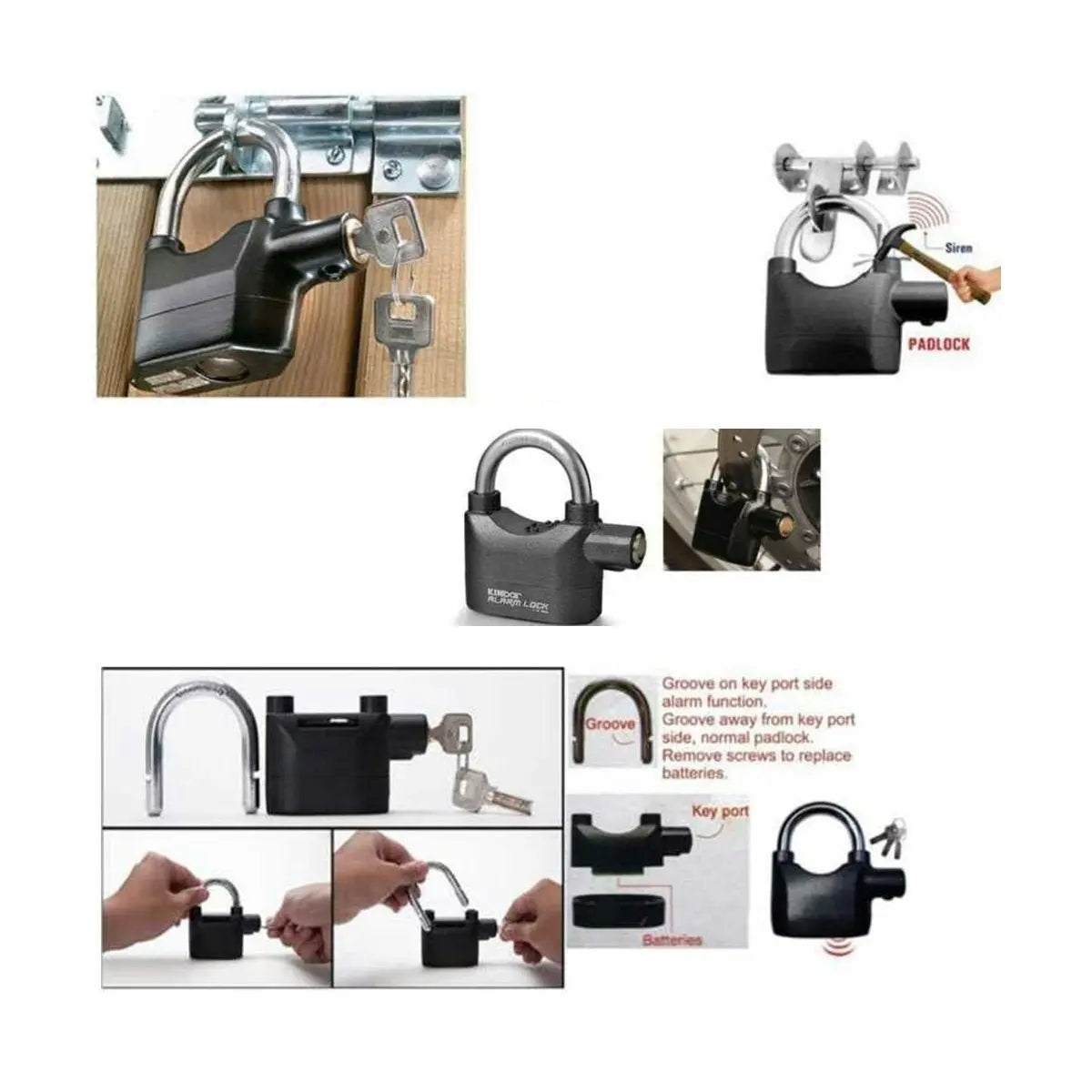 Anti - Theft Security Pad Lock with Smart Alarm – Ultimate Protection - Chestore