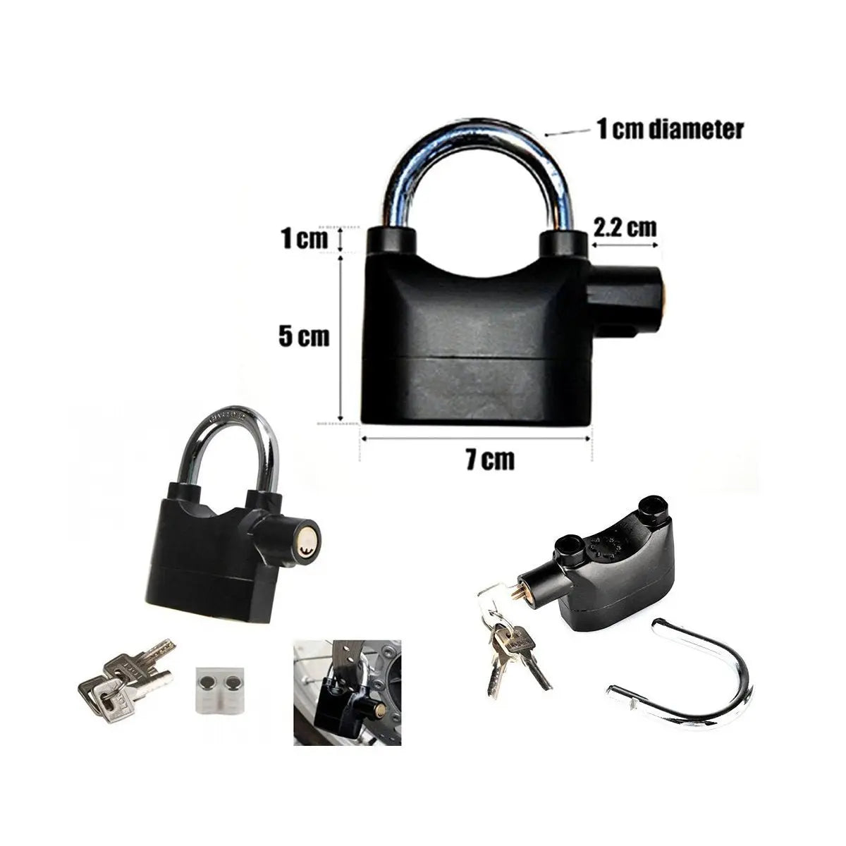 Anti - Theft Security Pad Lock with Smart Alarm – Ultimate Protection - Chestore