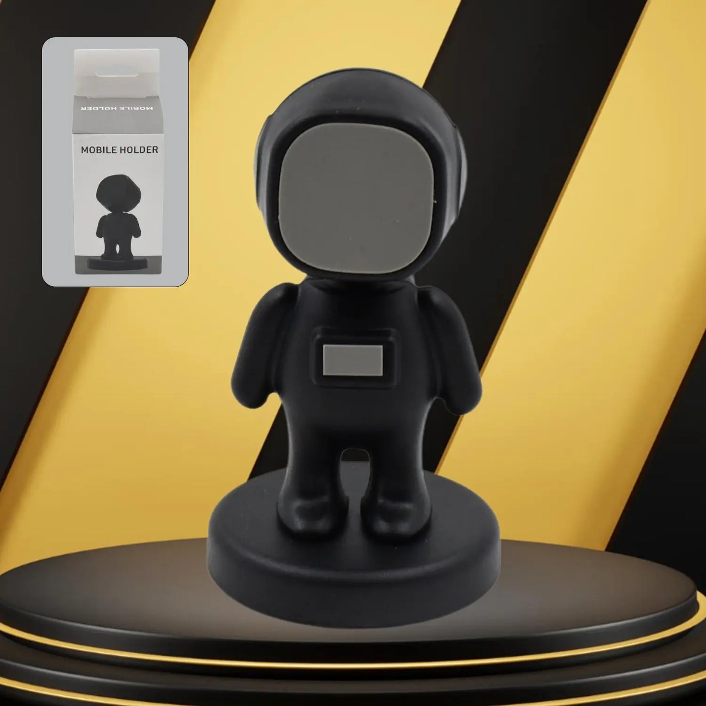 Magnetic Mobile Phone Holder – Cartoon Astronaut Car Holder for Dashboard, 360° Rotation (1 Pc) - Chestore