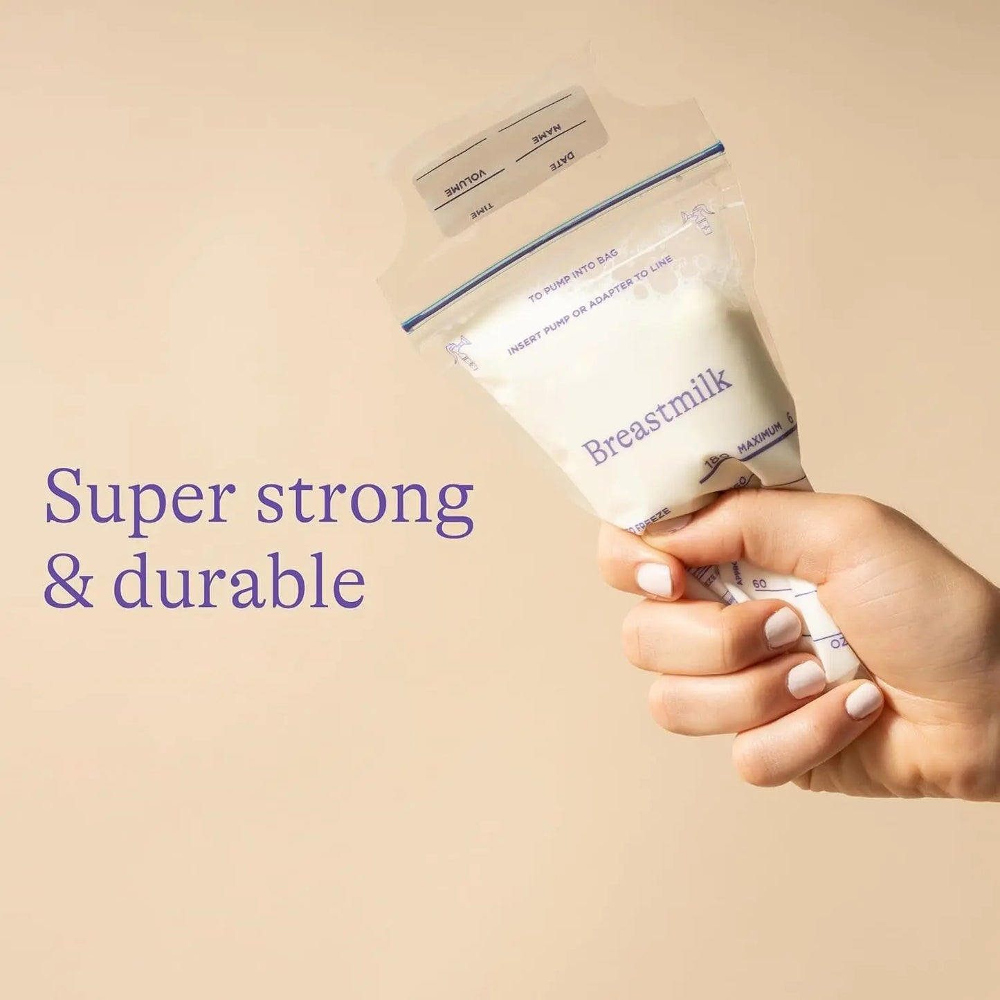 🍼 Breastmilk Storage Bags – Double Zipper Seal (1 Pc) - Chestore