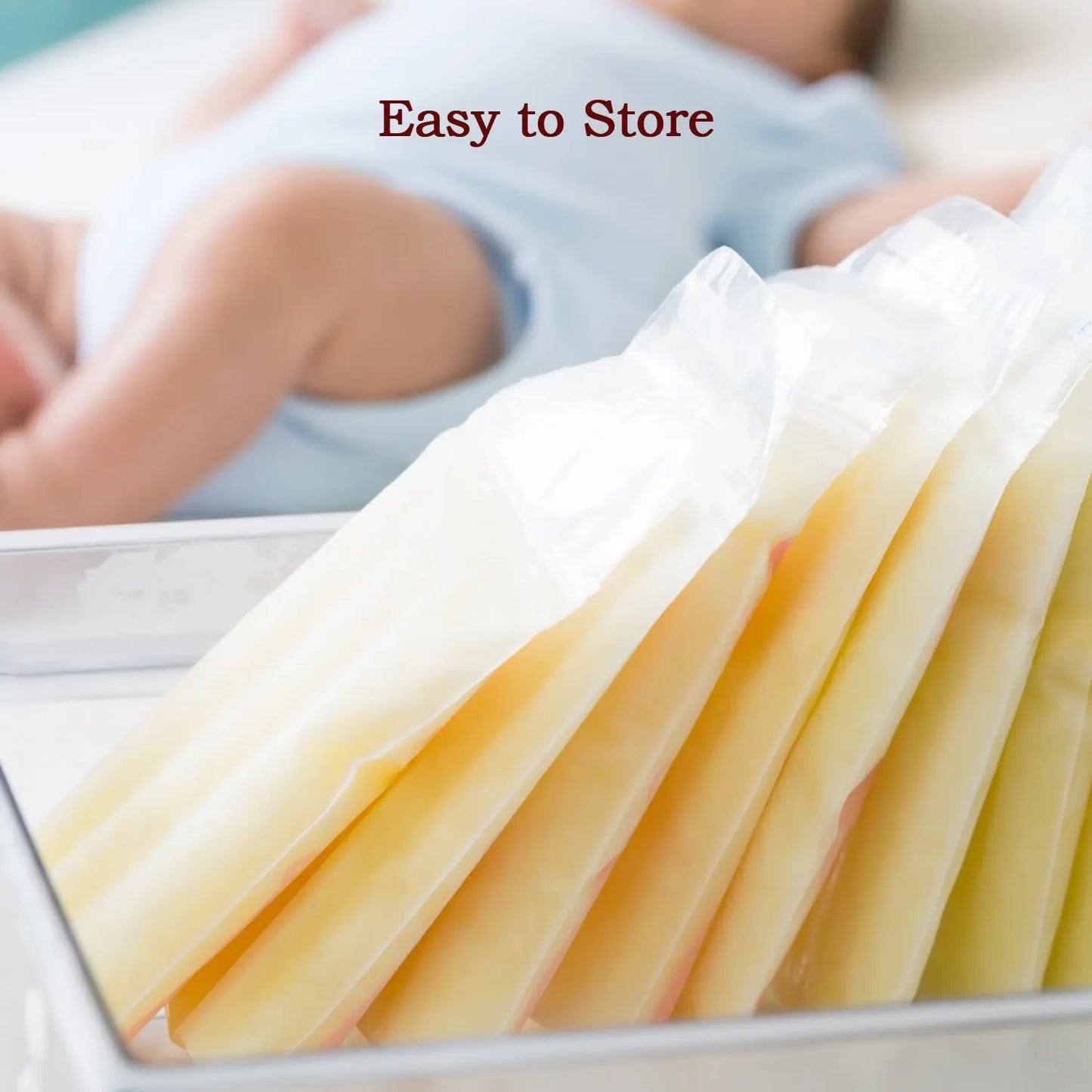 🍼 Breastmilk Storage Bags – Double Zipper Seal (1 Pc) - Chestore