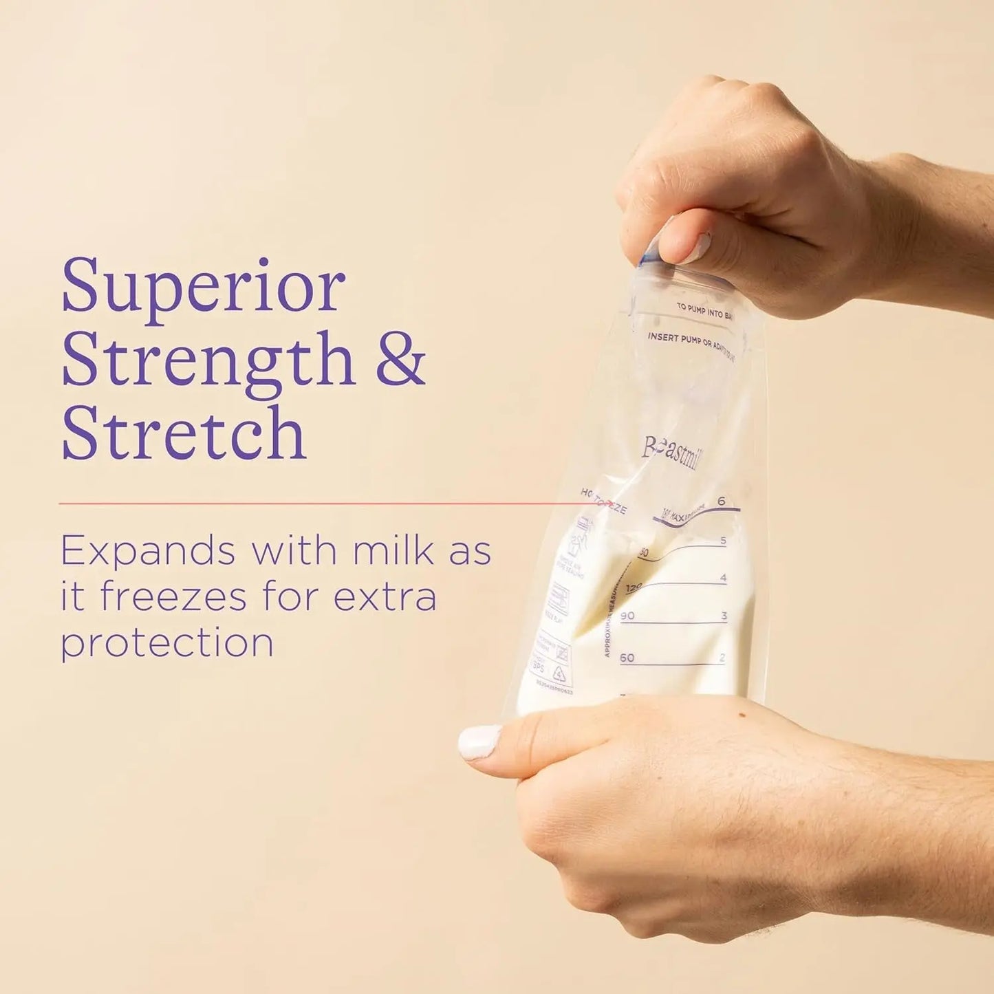 🍼 Breastmilk Storage Bags – Double Zipper Seal (1 Pc) - Chestore