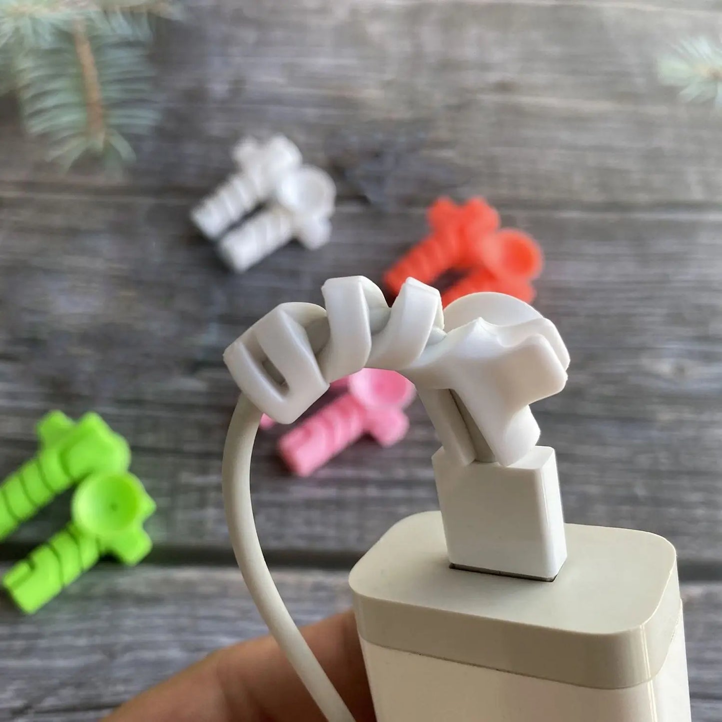 Cable Cord Protector with Suction Winder – 4 Pcs Set - Chestore