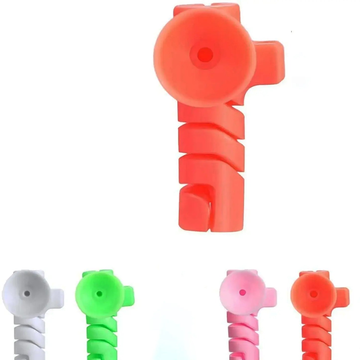 Cable Cord Protector with Suction Winder – 4 Pcs Set - Chestore