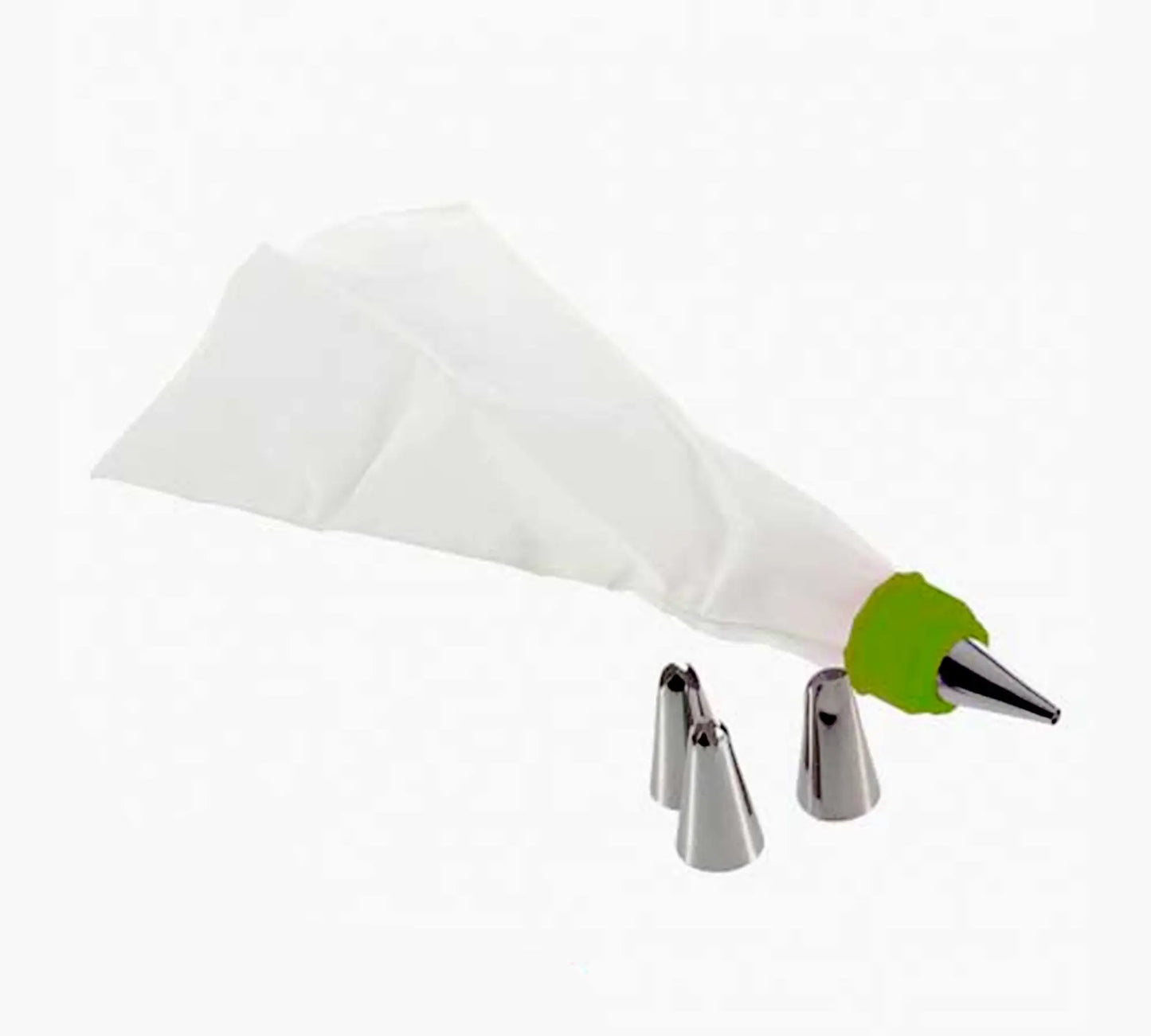 Cake Decorating Nozzle with Piping Bag | Stainless Steel Piping Cream & Frosting Nozzles - Chestore