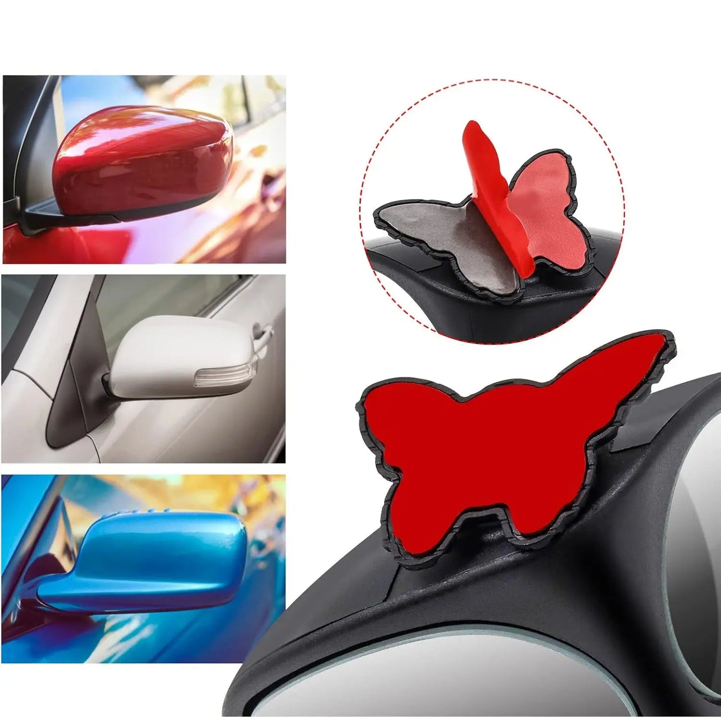 2 - in - 1 Car Blind Spot Mirror – 360° Adjustable HD Glass for Safe Driving 🚗🪞🔄 - Chestore
