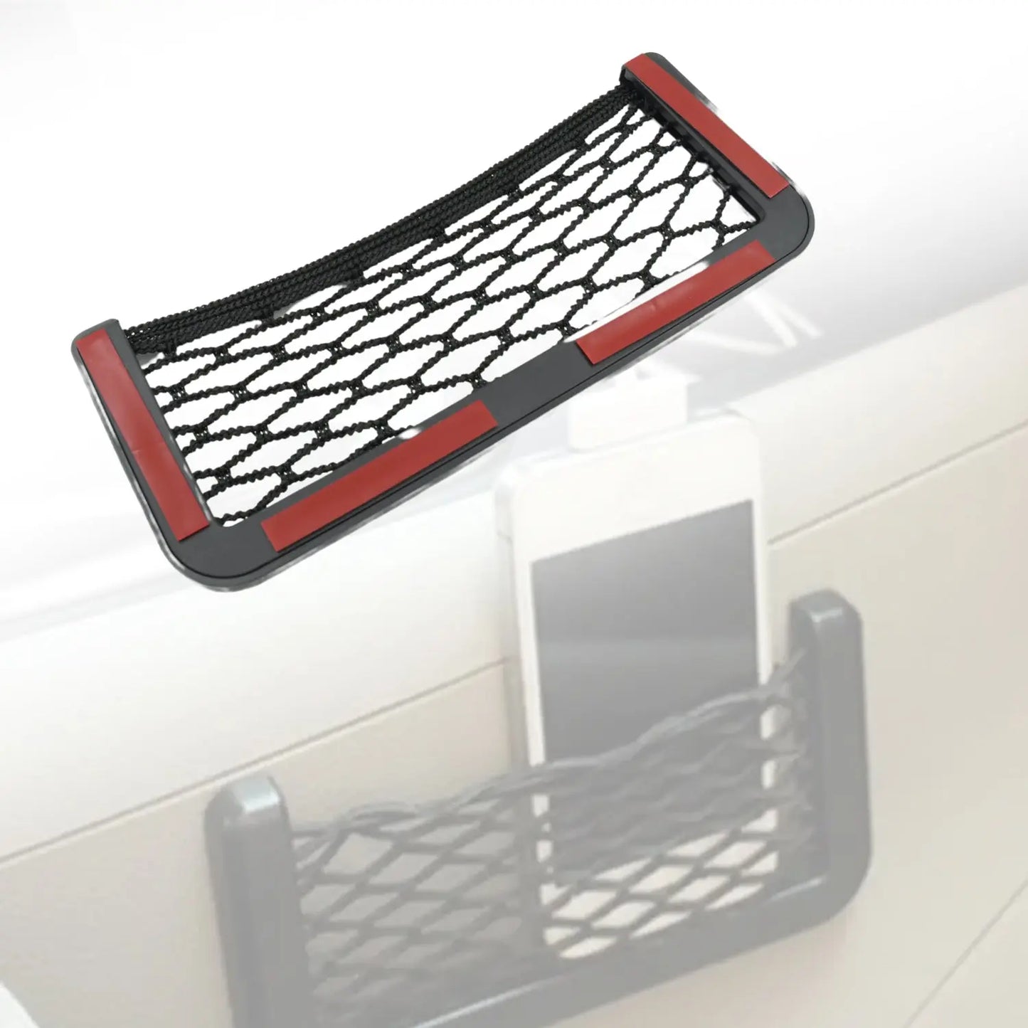 Car Side Seat Storage Net Organizer – Stick - On Mesh Pocket for Phone, Purse & More 🚗📱👜 - Chestore