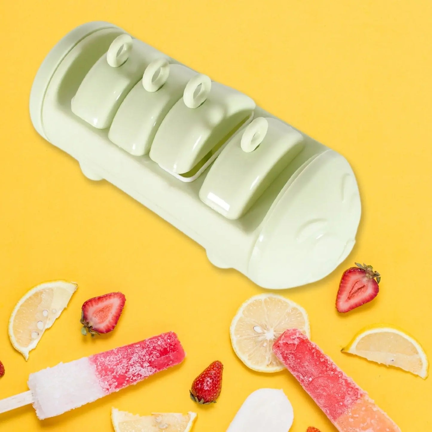 Cartoon Shape Ice Candy & Popsicle Mold – 4 Cups - Kulfi Maker - Chestore
