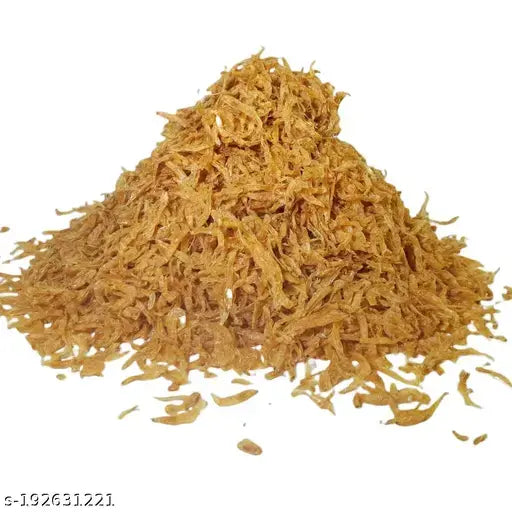 Baby  dried shrimp on a white background