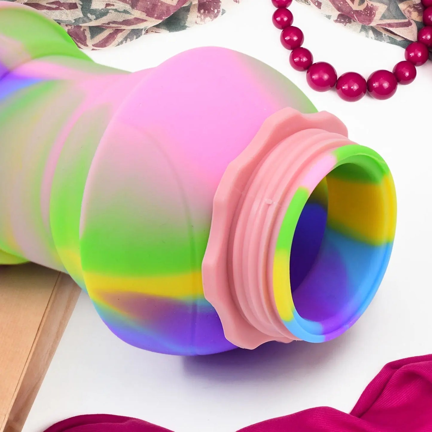 Flexible Collapsible Silicone Sports Water Bottle – 260ml, 20cm Folding, BPA - Free & Portable - Chestore