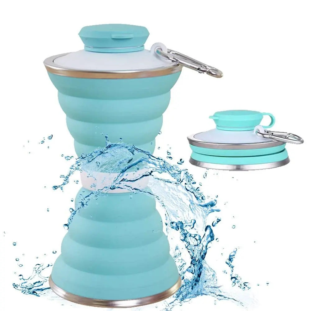 Silicone Traveling Water Bottle – Leak - Proof, Collapsible & BPA - Free for Outdoor Adventures - Chestore