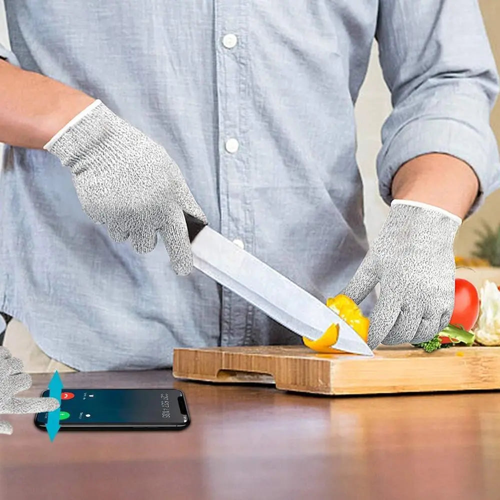 Anti - Cutting Resistant Hand Safety Gloves | Cut - Proof Protection Gloves (Multicolor) - Chestore