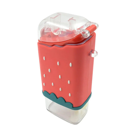 Cute Ice Cream - Shaped Kids Water Bottle – 300ml Leakproof Bottle with Straw & Strap - Chestore