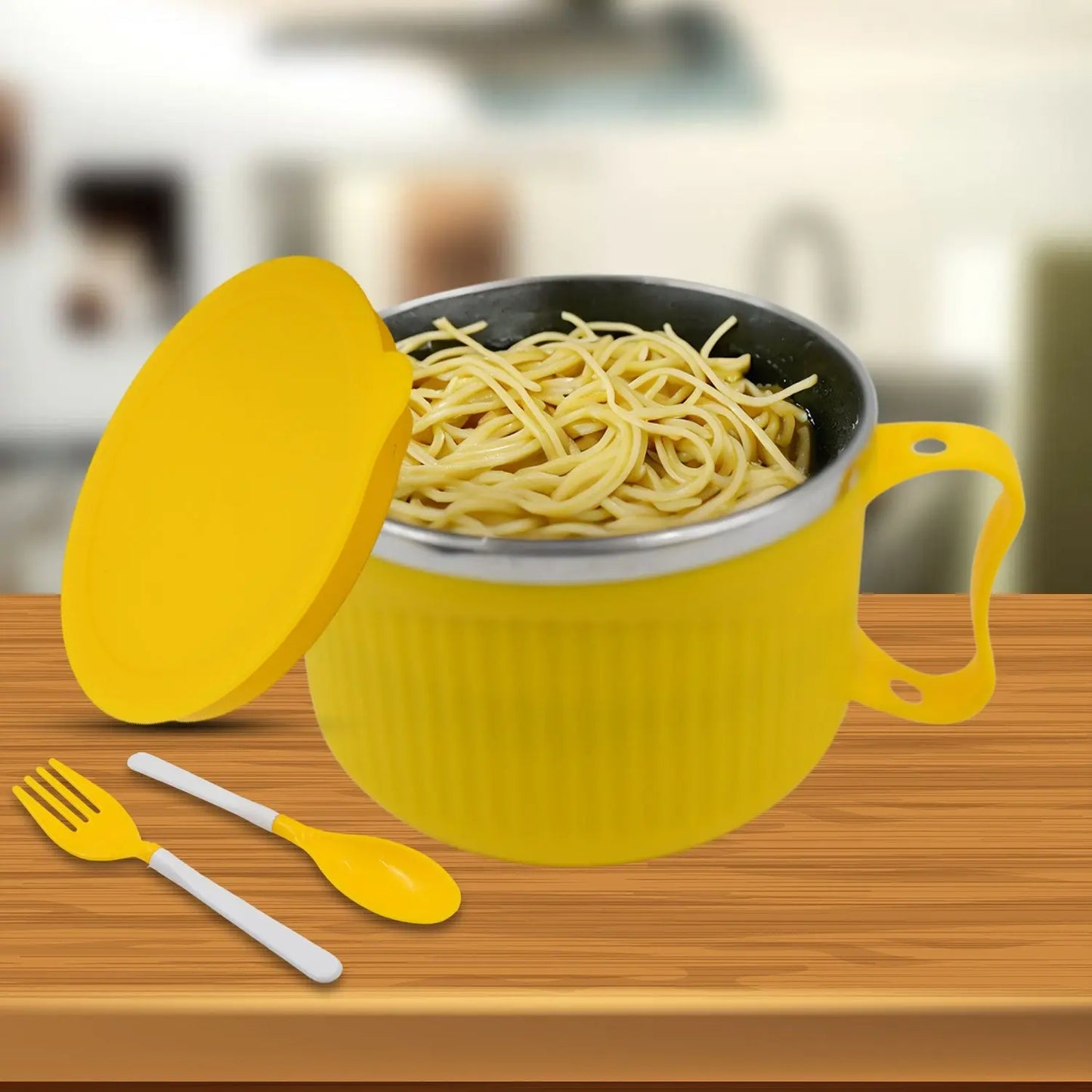 Maggie Bowl with Lid & Handle – Double - Layer Soup & Cereal Bowl - Chestore