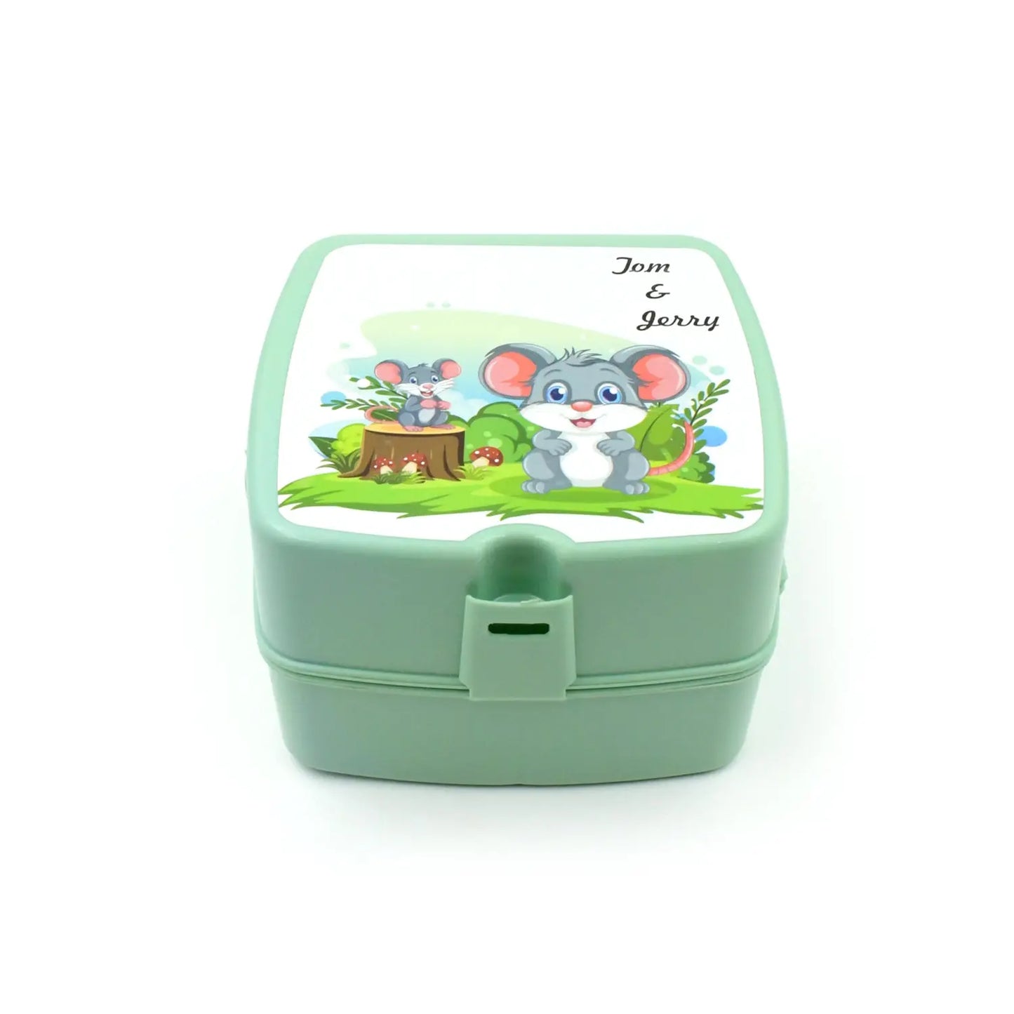Double - layer Square Lunch Box – 4 Compartment Tiffin with Spoon - Chestore