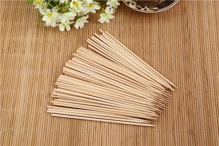 Natural Bamboo Skewers – BBQ Sticks for Grilling & Barbecue (Eco - Friendly) - Chestore