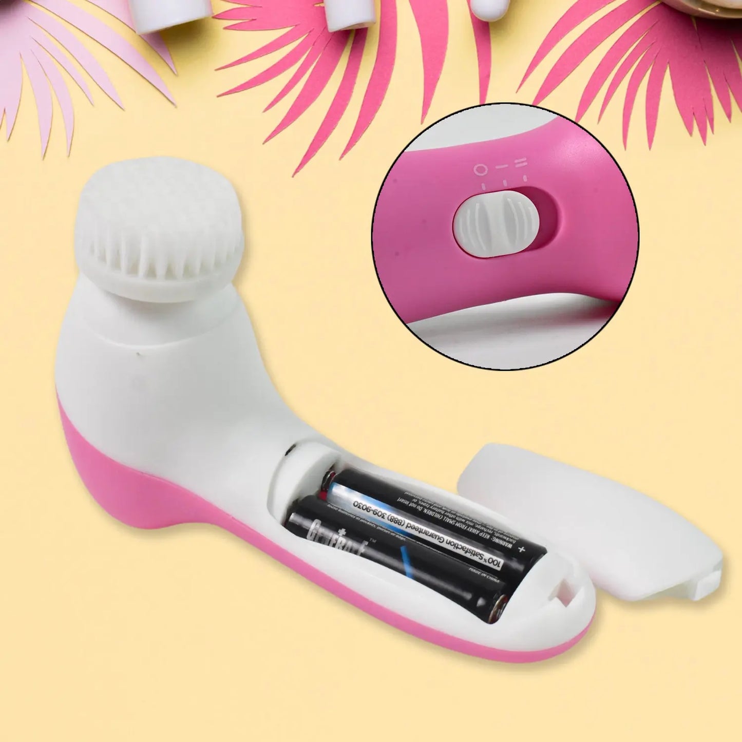 Facial Beauty Brush Face Massager (1 Pc With 2 Aa Battery Included) - Chestore