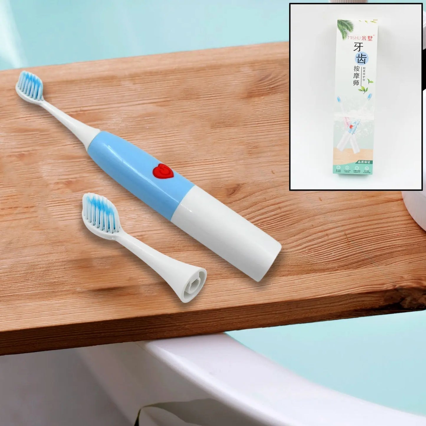 Battery Operated Electric Toothbrush – Travel - Friendly & Powerful Oral Care | 1 Pc - Chestore