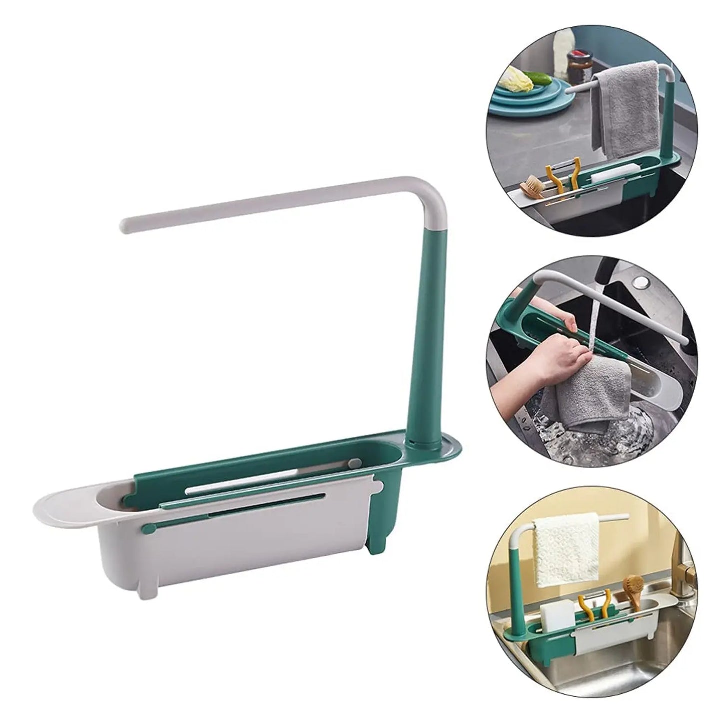 Expandable Kitchen Drying Basket Rack – Adjustable & Space - Saving Dish Drainer - Chestore