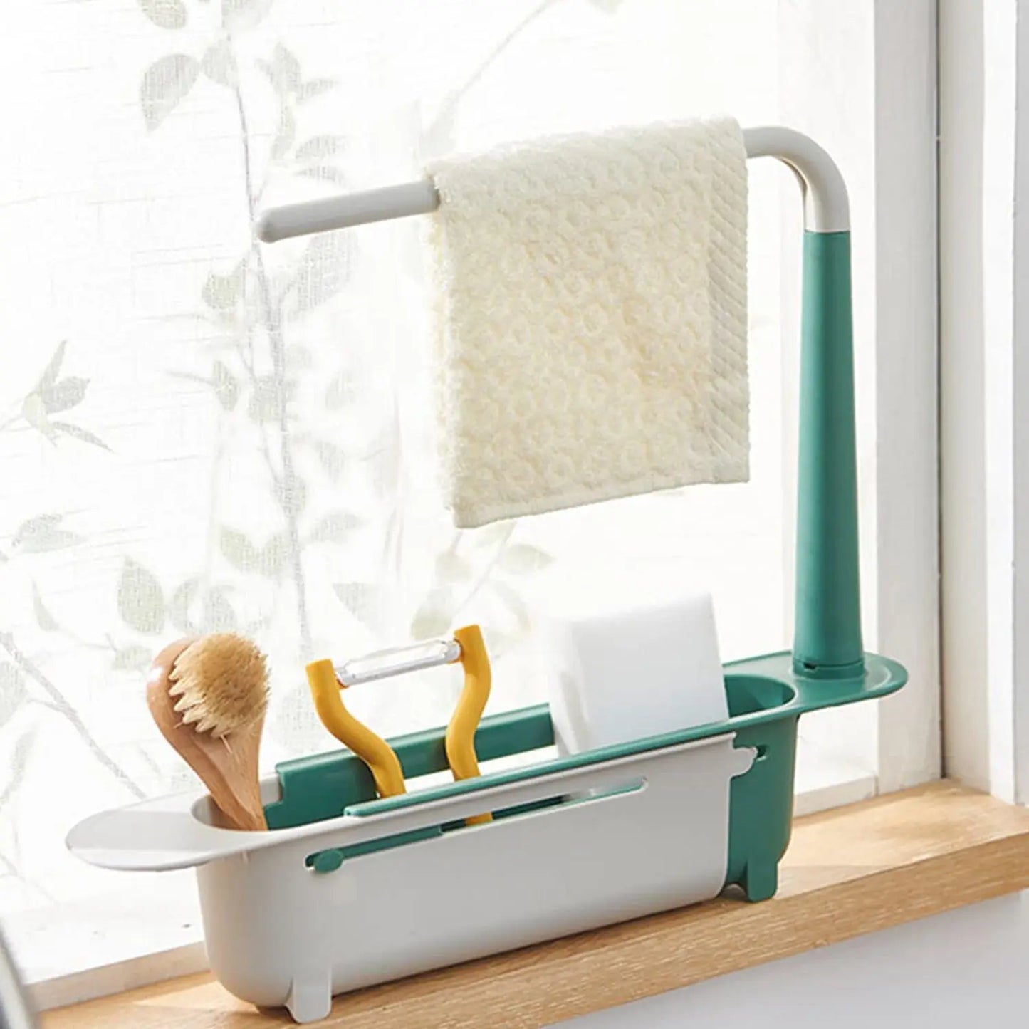 Expandable Kitchen Drying Basket Rack – Adjustable & Space - Saving Dish Drainer - Chestore