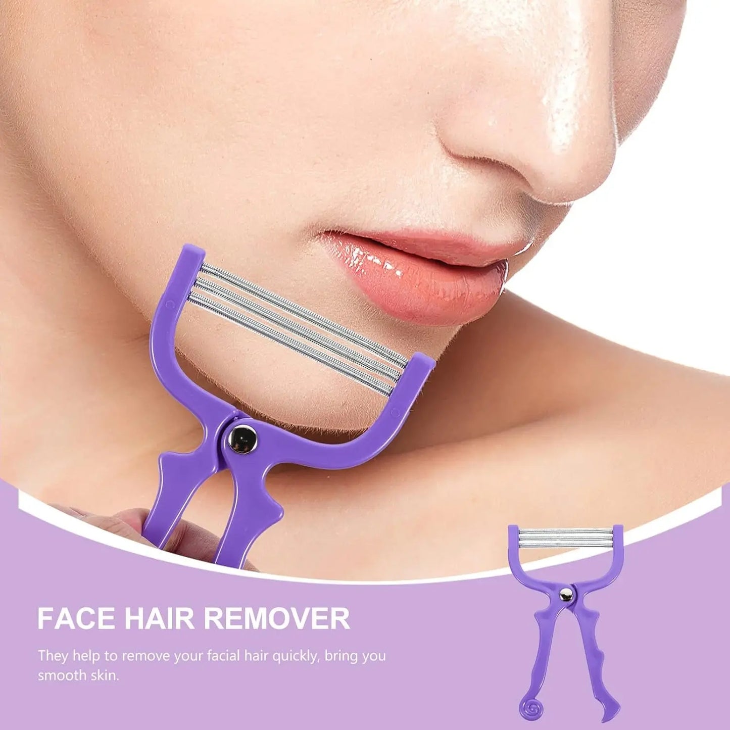 Facial Hair Remover Depilator Threading Hair Removal Face (1 Pc) - Chestore