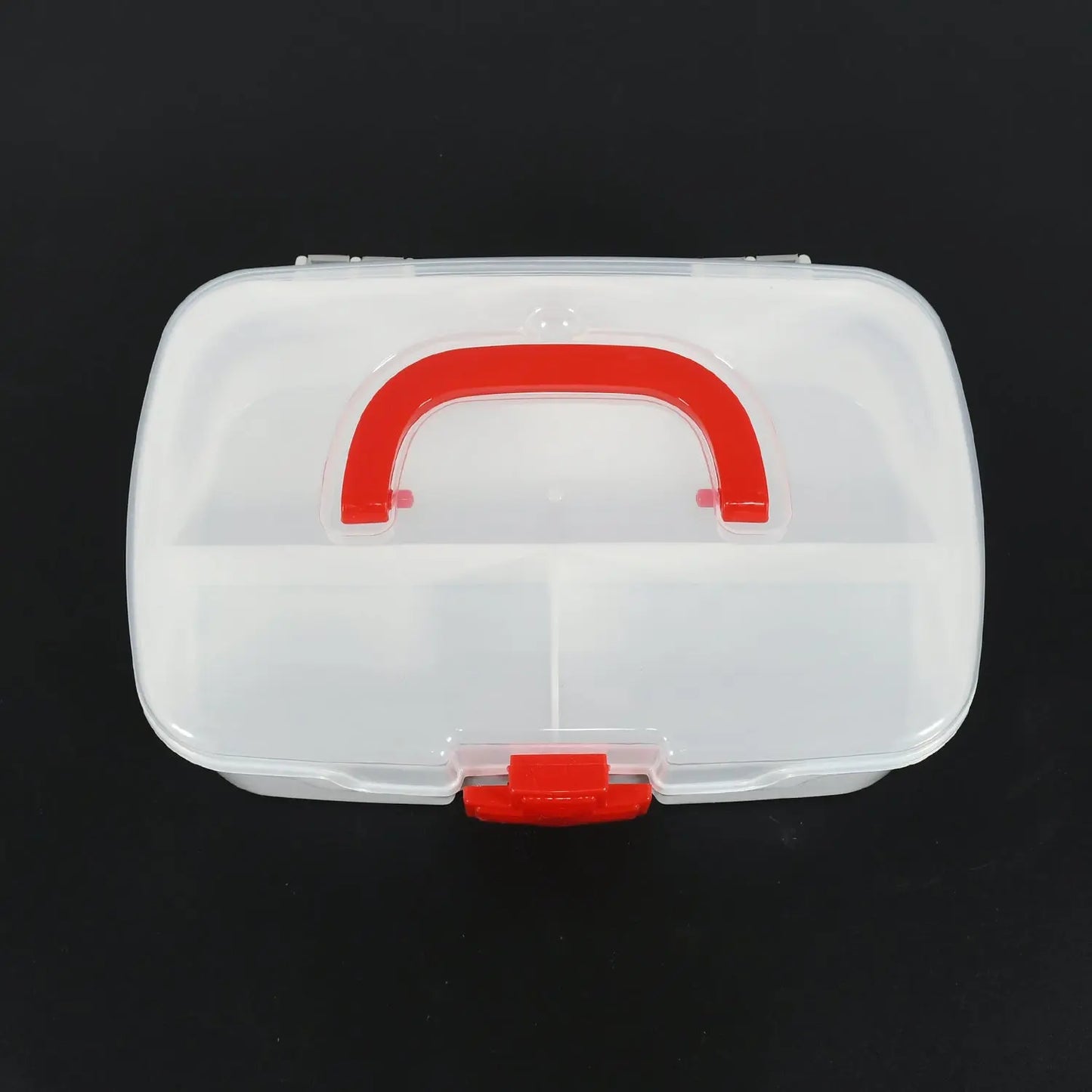 Multi - Purpose Medical Storage Box with Handle & Detachable Tray | Transparent First Aid Organizer – 1 Pc - Chestore