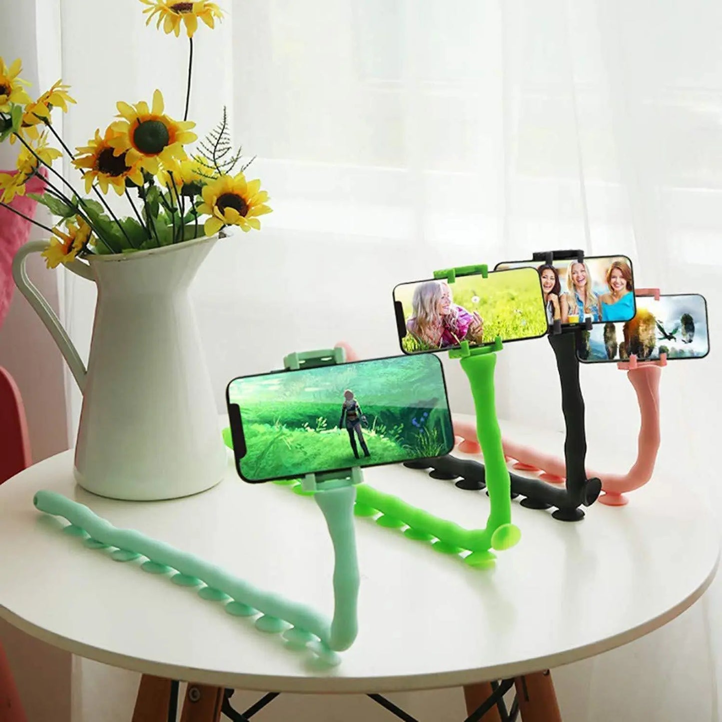 Multi - Functional Cute Warm Snake Mobile Phone Holder - Creative & Cozy Desk Stand - Chestore